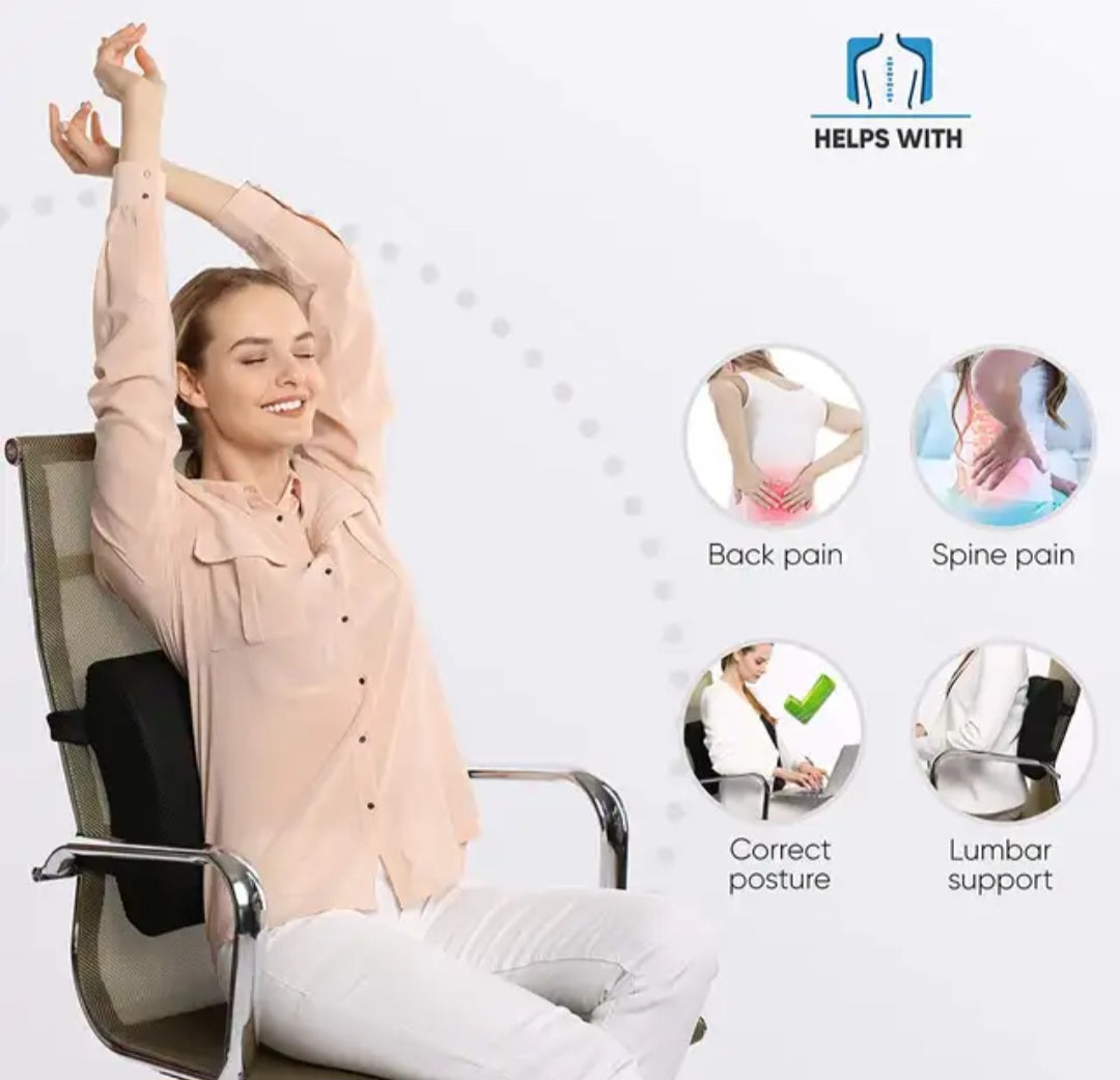 Lumbar Pillow for Back, use it in your car or office.